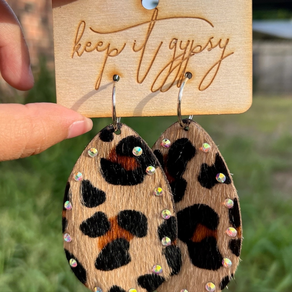 Cowhide Earrings